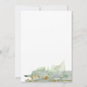 Waterverf Olijftak Papier Kaart (Achterkant)