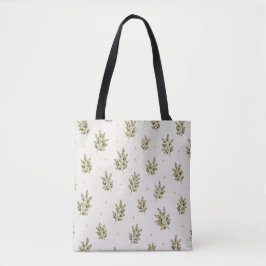 Waterverf Olijftak Tote Tas | Mediterraan B