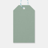 Waterverf Olijftak Trouw Favor Taggen Cadeaulabel (Achterkant)