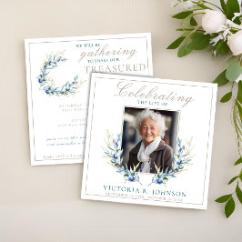 Waterverf olijftak viering van het leven kaart