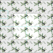 waterverf olijftakken stof (Delen)