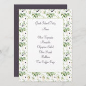 Waterverf Olijven en Kaart in het menu Foliage (Voorkant / Achterkant)