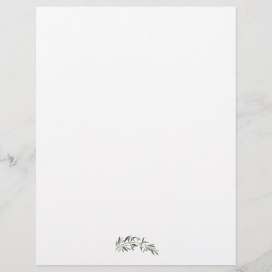 Waterverf Olijven, weddenschap Greenery Gold Folia Flyer (Achterkant)