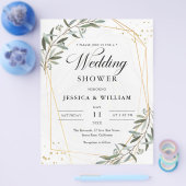 Waterverf Olijven, weddenschap Greenery Gold Folia Flyer (Enkel)