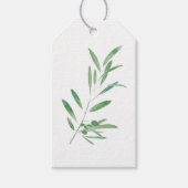 Waterverf Olive Branch Cadeaulabel (Voorkant)
