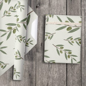Waterverf Olive Branch Cadeaupapier