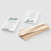 Waterverf Olive Branch Greenery Paper Wedding Fan Handwaaier (Niet-gemonteerd)