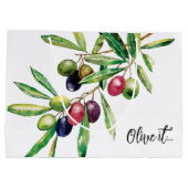 Waterverf Olive Branch Groot Cadeauzakje (Achterkant)