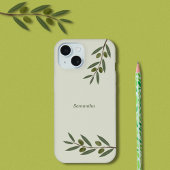 Waterverf Olive Branch iPhone 15 Case