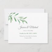 Waterverf Olive Branch Kaart (Voorkant)