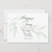 Waterverf Olive Branch Kaart (Voorkant)