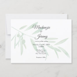 Waterverf Olive Branch Kaart