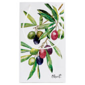 Waterverf Olive Branch Klein Cadeauzakje (Achterkant)