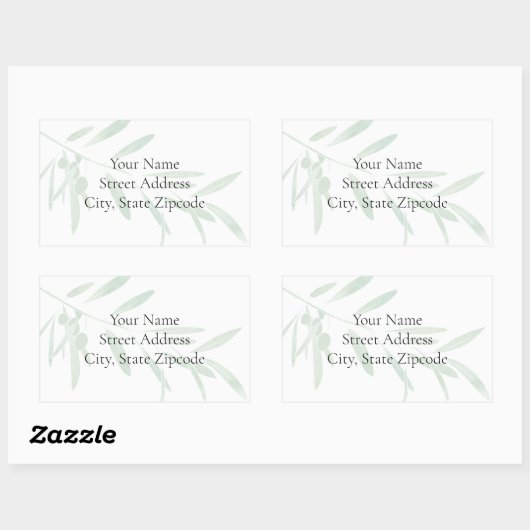 Waterverf Olive Branch labels (Vel)