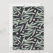 Waterverf Olive Branch Law School Afstuderen Kaart (Achterkant)