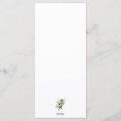 Waterverf Olive Branch Menu (Achterkant)