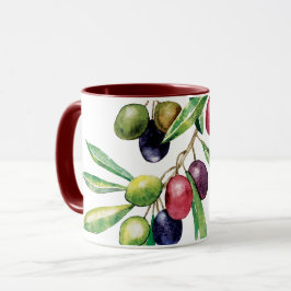 Waterverf Olive Branch Mok