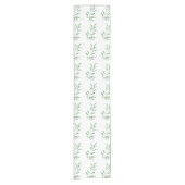 Waterverf Olive Branch Patroon Korte Tafelloper (Voorkant)