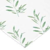 Waterverf Olive Branch Patroon Korte Tafelloper (Hoek)