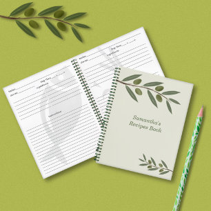 Waterverf Olive Branch Recept Notitieboek