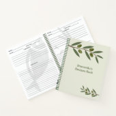 Waterverf Olive Branch Recept Notitieboek (Binnen)