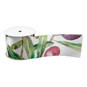 Waterverf Olive Branch Satijnen Lint (Spoel)