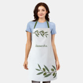 Waterverf Olive Branch Schort (Gedragen)