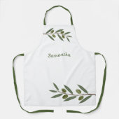 Waterverf Olive Branch Schort (Voorkant)