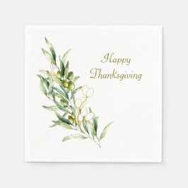 Waterverf Olive Branch Servet