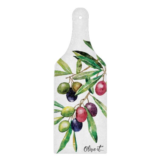 Waterverf Olive Branch Snijplank (Voorkant)