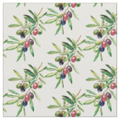 Waterverf Olive Branch Stof (Close Up)