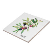 Waterverf Olive Branch Tegeltje (Zijkant)