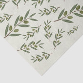 Waterverf Olive Branch Tissuepapier (Detail)