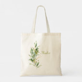 Waterverf Olive Branch Tote Bag (Achterkant)