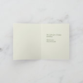 Waterverf Olive Branch Verjaardag Kaart (Binnen)