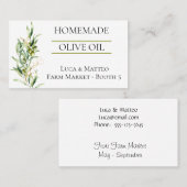 Waterverf Olive Branch Visitekaartje (Voorkant / Achterkant)