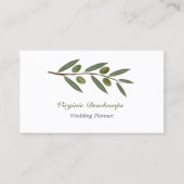 Waterverf Olive Branch Visitekaartje (Voorkant)