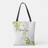 Waterverf Olive Branches Weddenschappen Bedankt Tote Bag (Achterkant)