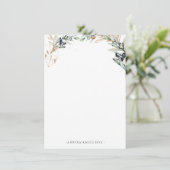 Waterverf Olive Grove | Gepersonaliseerd briefpapi Informatiekaartje (Staand voorkant)