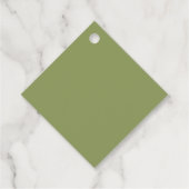 Waterverf Olive Orchard Wedding Bedankjes Labels (Achterkant)