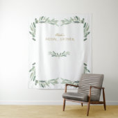 Waterverf Olive Vrijgezellenfeest Foto Booth Prop Wandkleed (In situ)