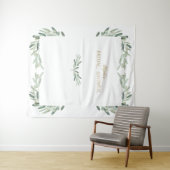 Waterverf Olive Vrijgezellenfeest Foto Booth Prop Wandkleed (In Situ (horizontaal))