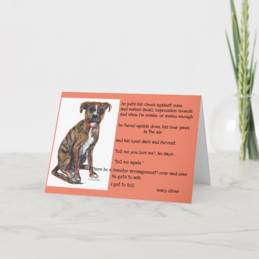 waterverf om Izzy en Mary Oliver te redden Kaart (Voorkant)