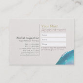 Waterverf om Sign YOGA 10-klassetoewijzing Afsprakenkaartje (Achterkant)