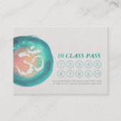 Waterverf om Sign YOGA 10-klassetoewijzing Afsprakenkaartje (Voorkant)