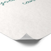 Waterverf Om YOGA-instructeur voor simulatie citee Poster (Hoek)