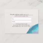 Waterverf OM YOGA Instructor Cadeaubon Kortingskaartje (Achterkant)