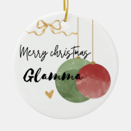 Waterverf oma keramisch ornament