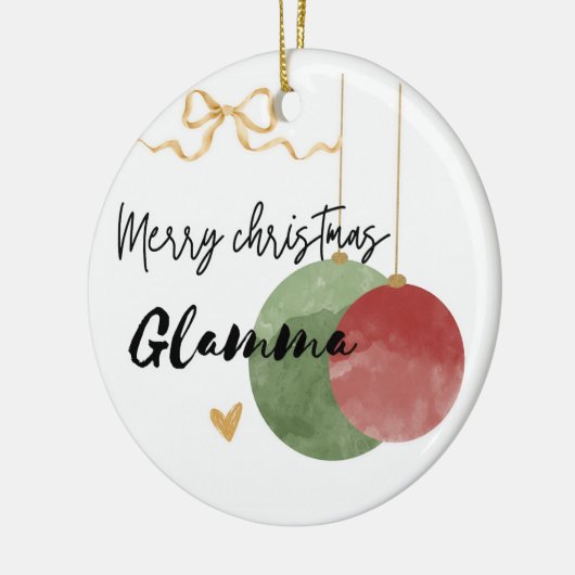 Waterverf oma keramisch ornament (Links)