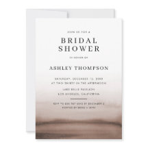 Waterverf Ombre Brown Modern Vrijgezellenfeest